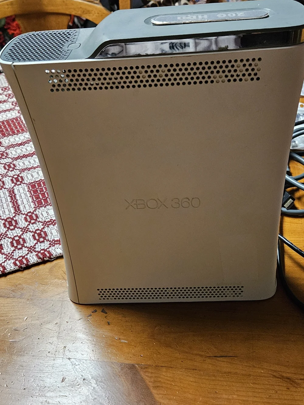 Xbox 360 Original Fat Console Bundle in White with Accessories & Power Brick